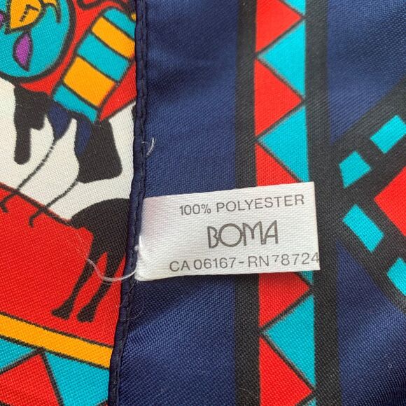 Jocelyne Wauge Womens Ethnic Scarf Wrap Indigenous Native Square Bandana - Picture 5 of 6